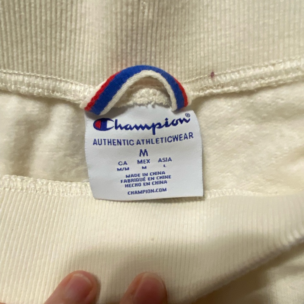 Cream colored champion jogging set